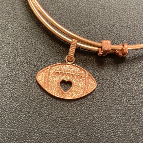 Copper tone recycled stackable Angelica bracelet - Picture 2 of 5